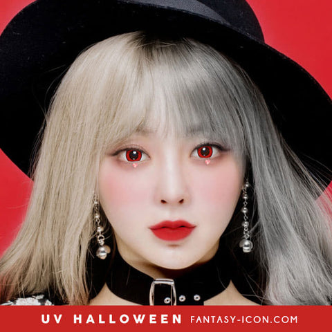 Cosplay UV Halloween Red Contacts Model eyes