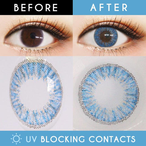 Innovision Glossy ardor Blue contacts | UV Blocking Contact lens