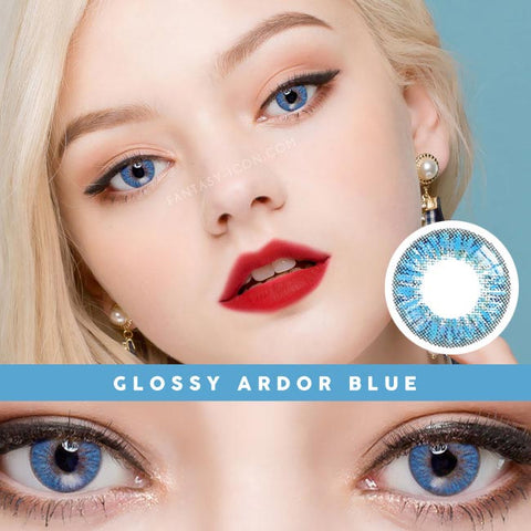 Innovision Glossy ardor Blue contacts