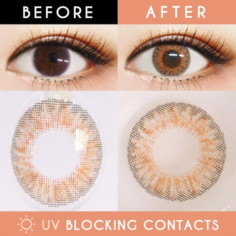 Innovision Glossy Ardor Honey contacts | UV Blocking Contact lens