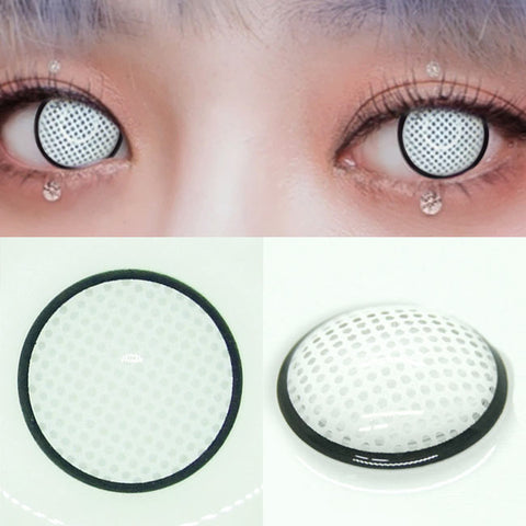 Mesh white black Contacts