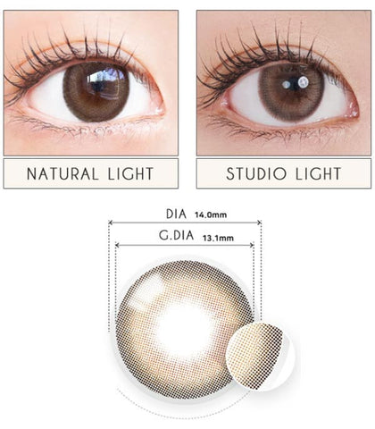 Monthly Colored Contacts brown Hazel mauve