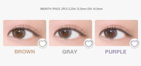 Heart color contacts