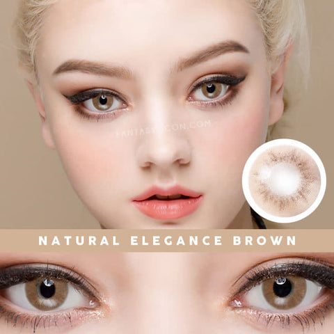 Natural elegance brown contacts