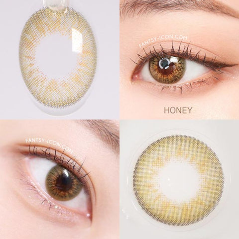 Natural honey Brown contacts