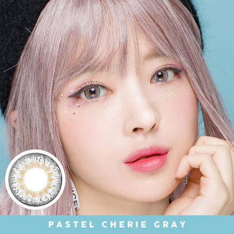 Pastel Cherie Gray contact lens