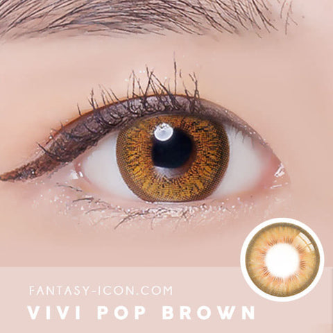 vivi pop brown contact lens