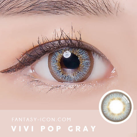 vivi pop gray contact lens