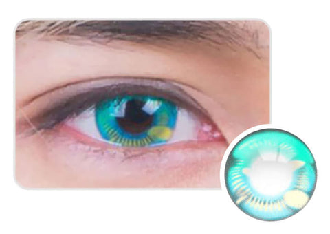 Water Drop Cosplay Green Contacts eyes