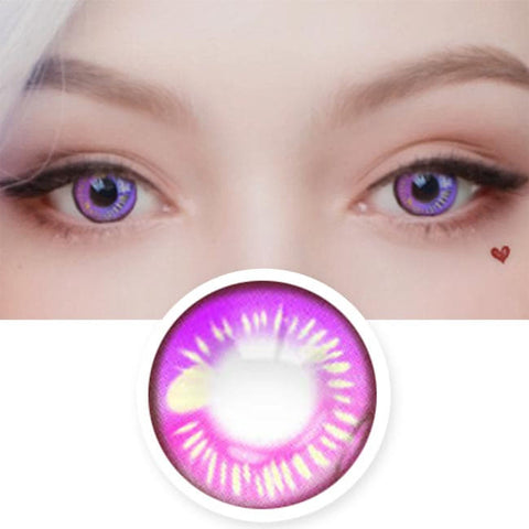 Water Drop Cosplay Violet Contacts | Purple Lenses| Coscon Anime Lenses