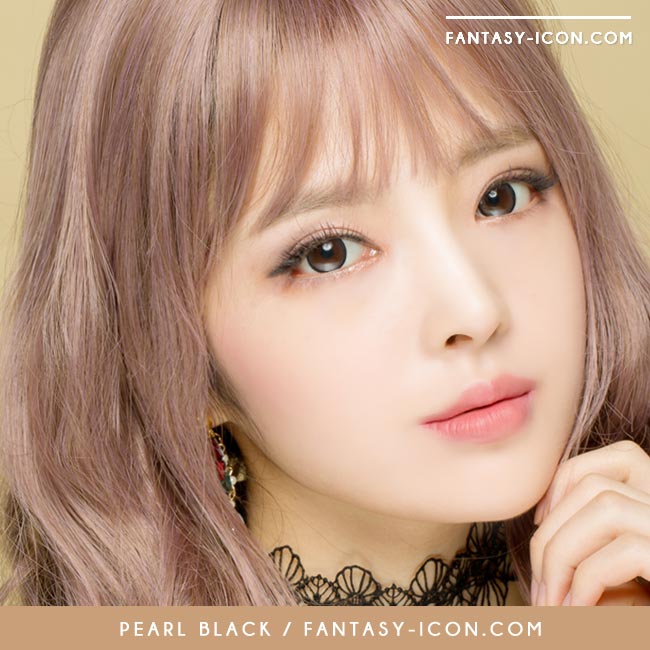 pearl black contact lenses