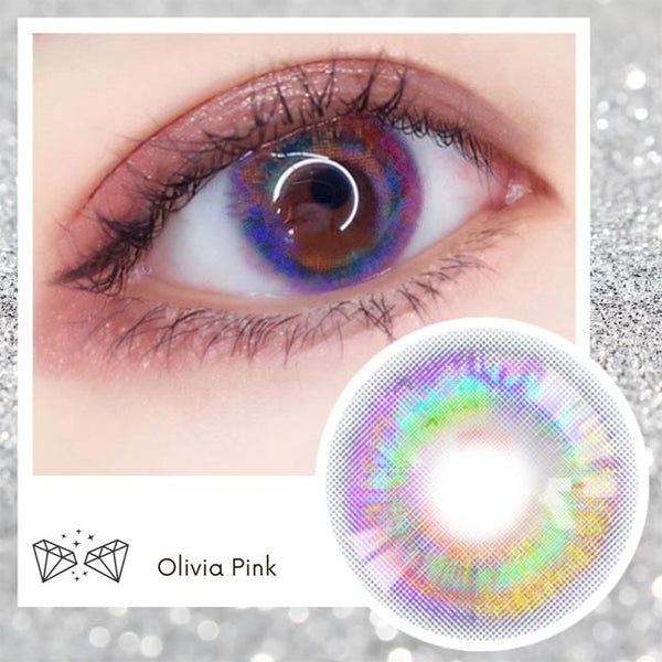Villea Blush Pink Contacts, Halloween Lens