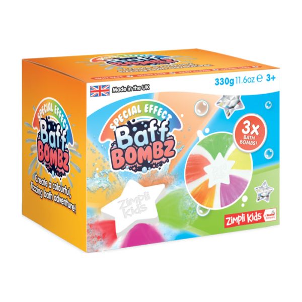 Baff Bombz - csillag formájú fürdőbomba 3x110g