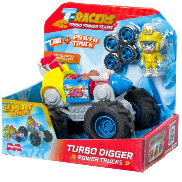 T-Racers: 2 az 1-ben szuperterepjáró figurával - Turbo digger