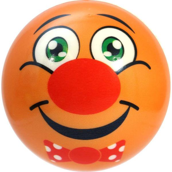 Ciki-Caki labda - Crazy ball - narancssárga bohóc orral
