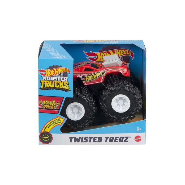 Hot Wheels Monster Truck lendkerekes járgány - Rodger Dodger - piros