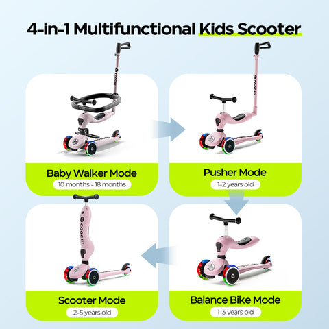 The V4 Pro scooter has 4 modes that can be switched