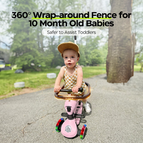 360° fence fully protects baby's safety