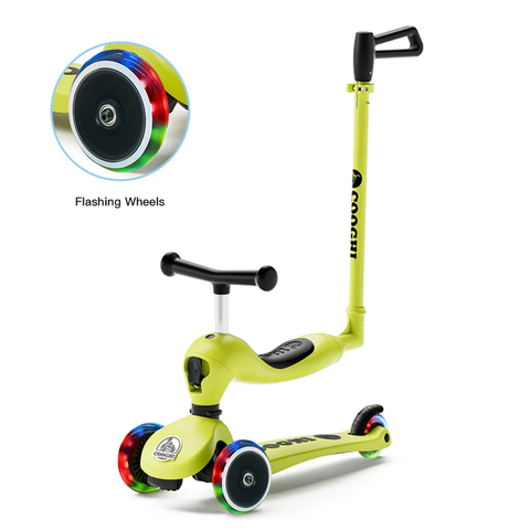 Cooghi V3 Pro Toddler Scooter with Push Bar and Seat