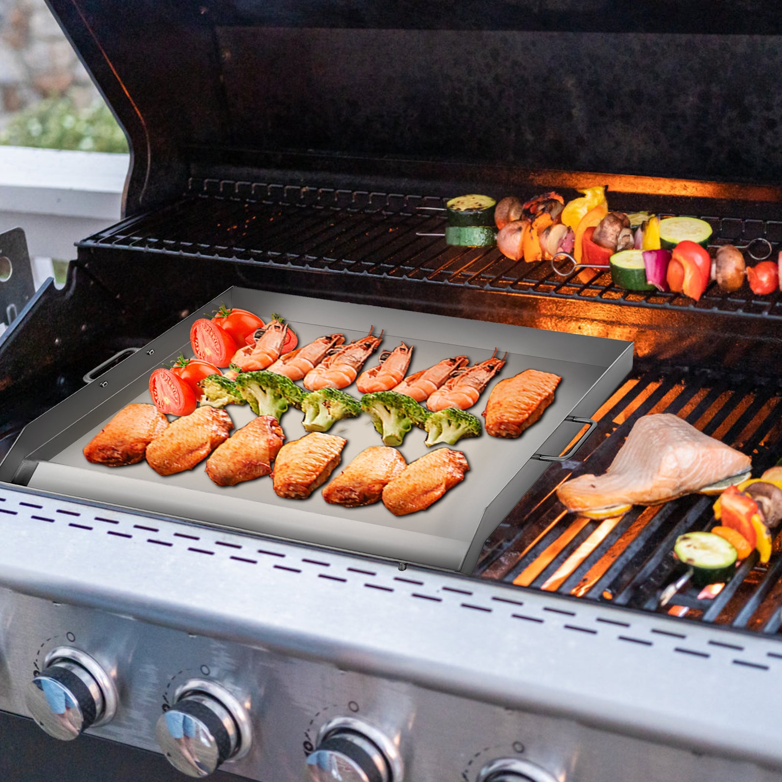 outdoor flat top grill