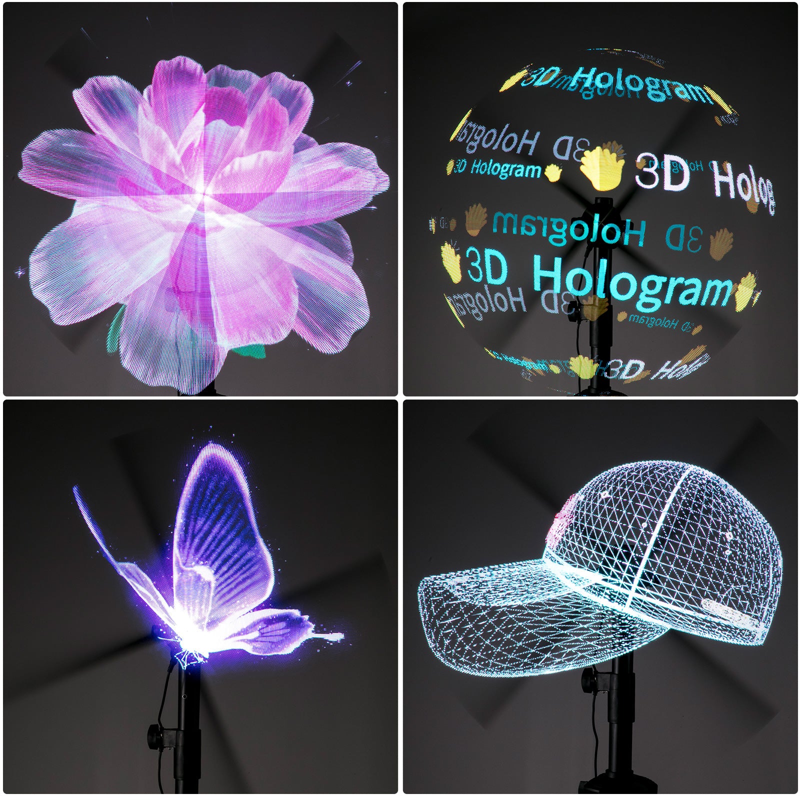 3d hologram projector fan