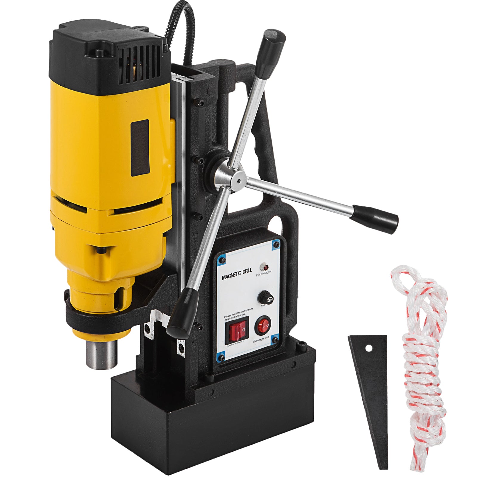 1350w Md-25 Magnetic Base Drill Press 25mm Boring 15000n Magnet Force ...