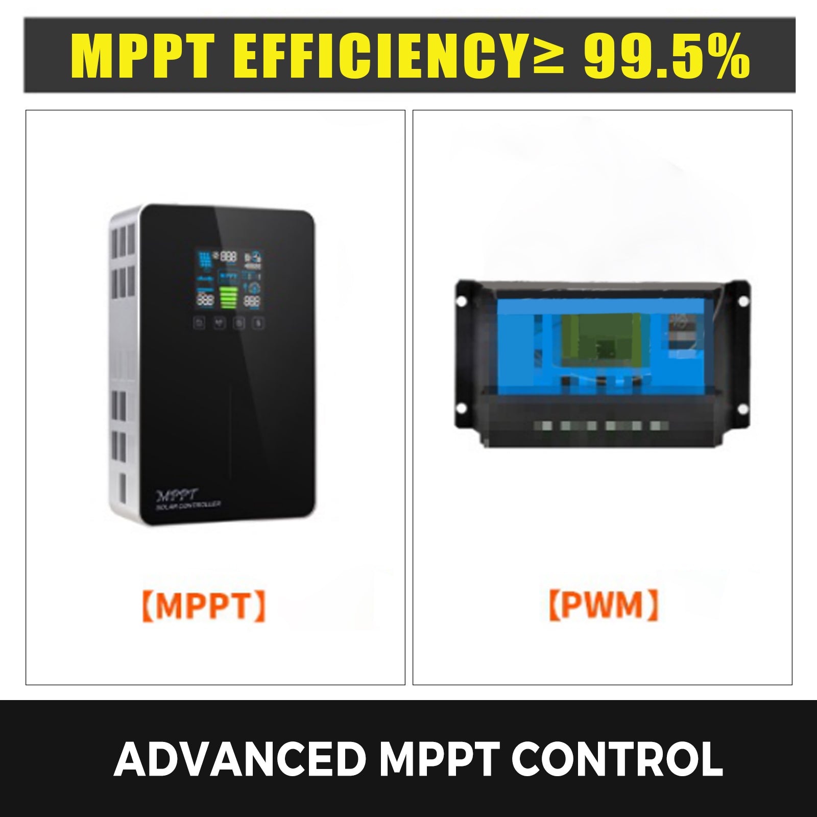 Solar Charge Controller Mppt 40a Lcd Touch Screen High-definition Lcd