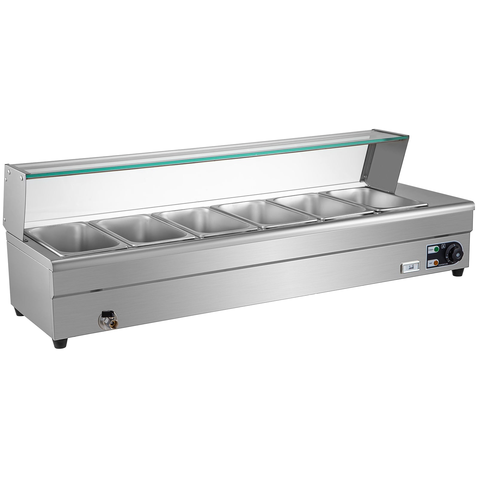 Bain Marie  Food  Warmer Commercial Food  Steam Table 6 