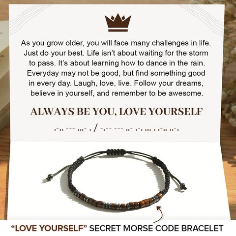 “Love Yourself” - Self Empowering Morse Code Bracelet | SVANA Design ...