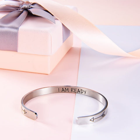 I Am Ready Bracelet with a gift box