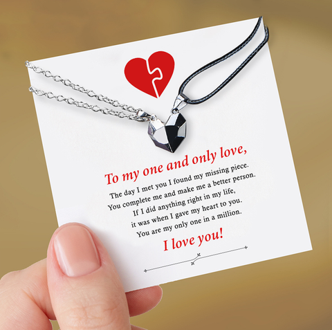 Magnetic Heart Couple Necklace – Svana Design