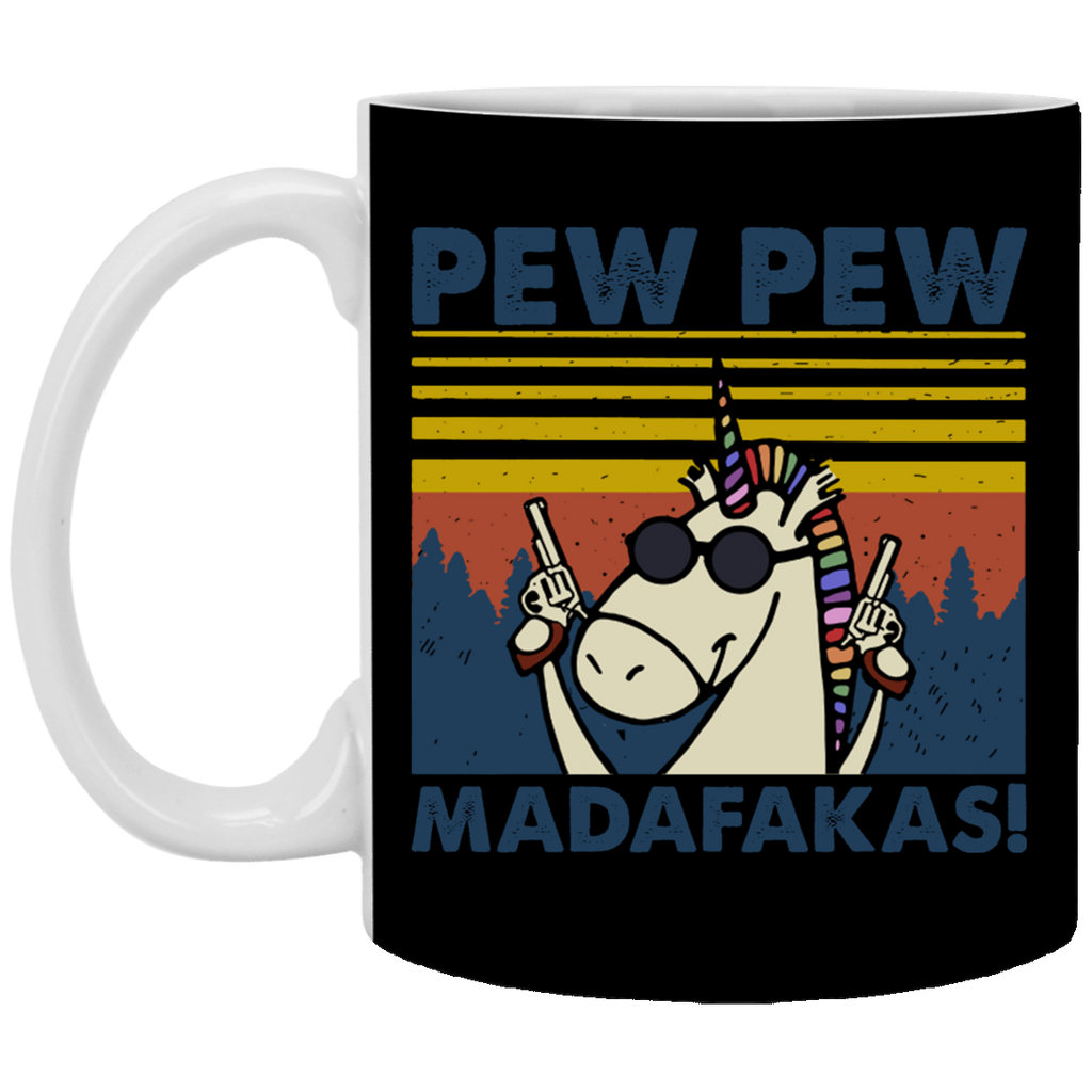 Unicorn Pew Pew Madafakas Mug Coffee Funny Customizedclothing - pew news mug roblox