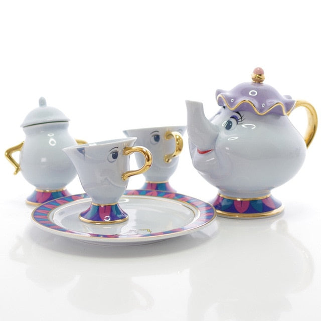 beauty and beast tea set