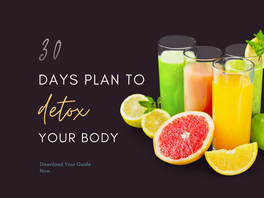 Free 30 Days detox plan and recipes gift with mat
