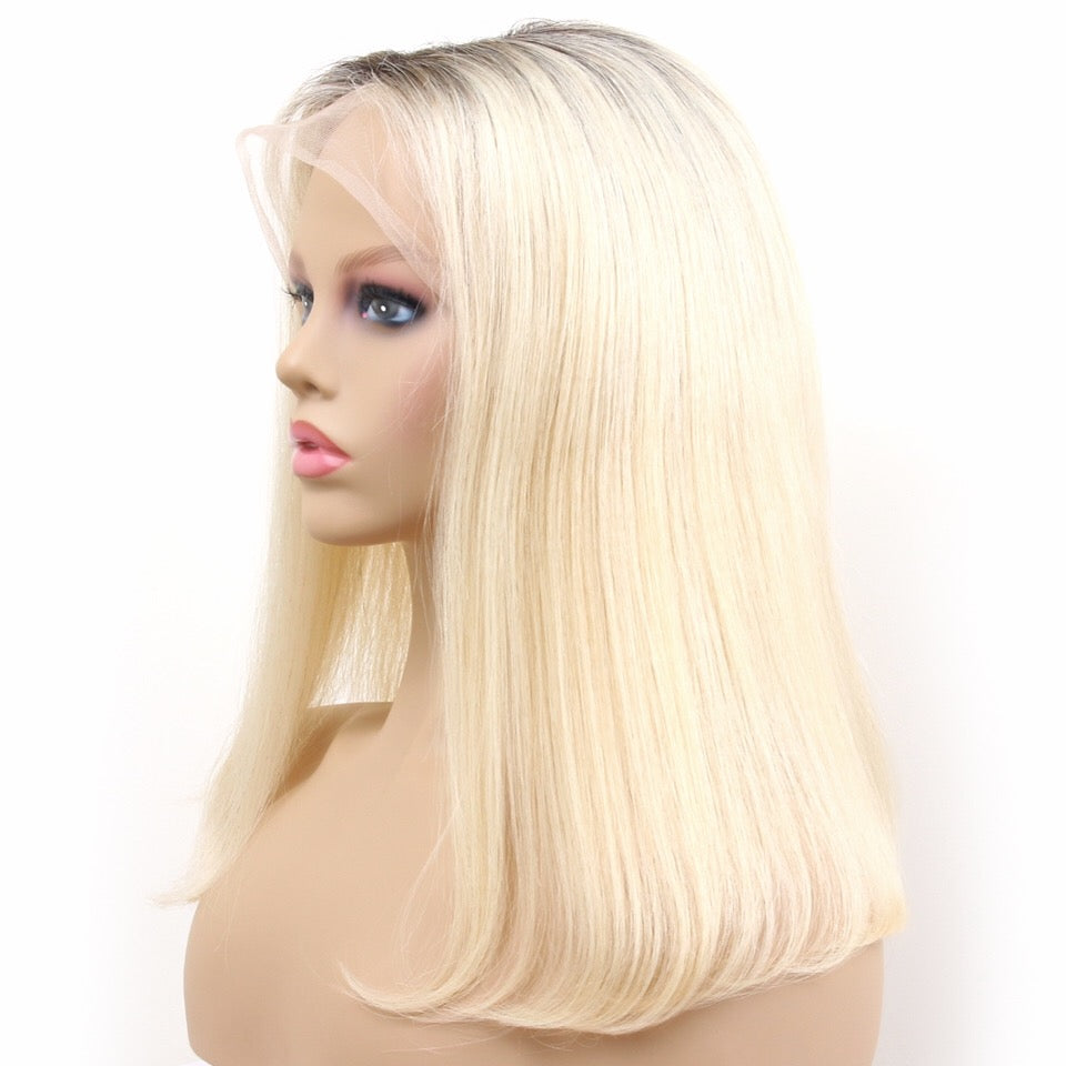 Msbeauty T1B/613 Ombre Blonde Straight Bob Lace Front Wig 2019 Best Se ...