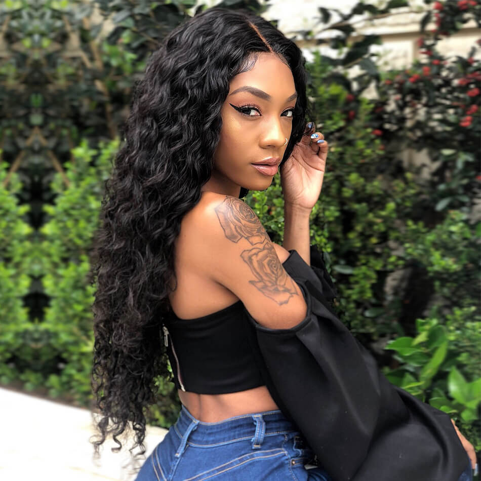 Msbeauty Deep Wave Lace Front Wig Real Human Hair 2019 Trending Wig