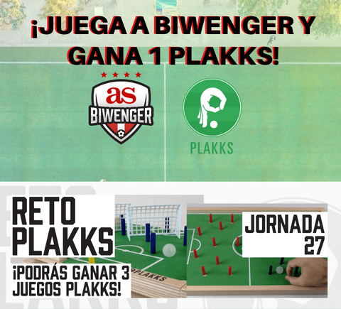 Biwenger y Plakks colaboran haciendo un reto para ganar 3 juegos plakks GRATIS