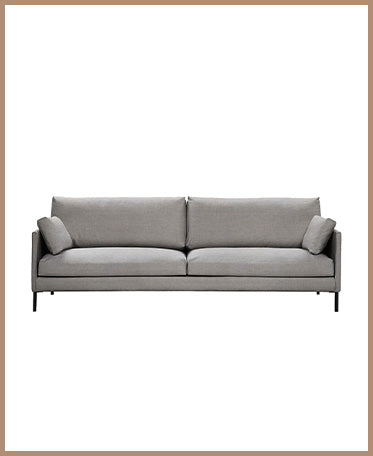 Stockmannin verkkokauppa: HT Collectionin Nordic sohva 240cm hopeisella Linnea 18 -kankaalla