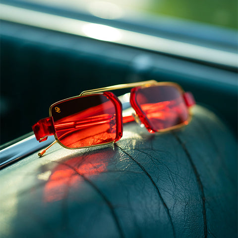 9five Logan Sunglasses in Red Eye Colorway