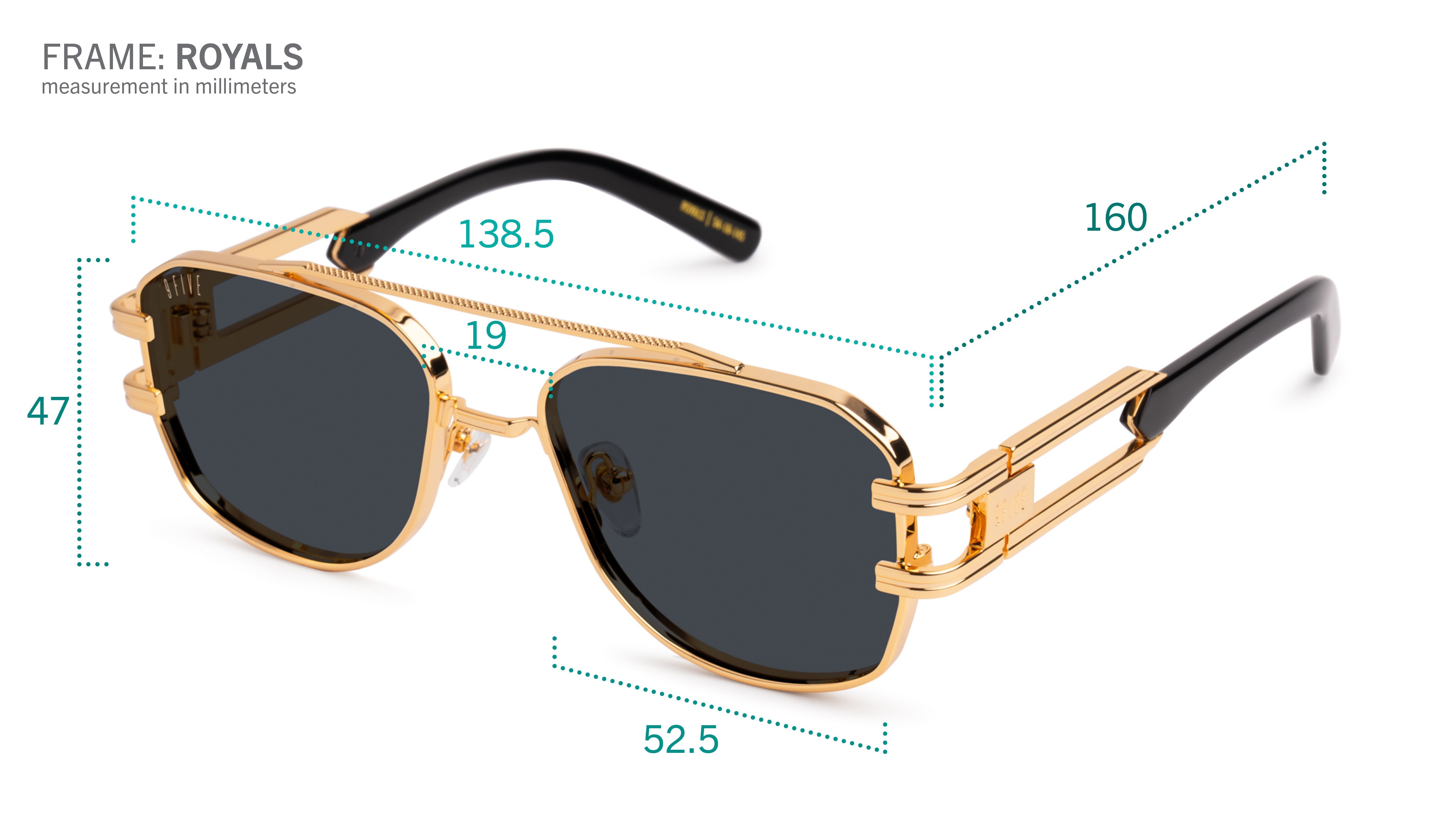 9FIVE Royals Black u0026 24K Gold - Flash Diamond Sunglasses – 9FIVE Eyewear