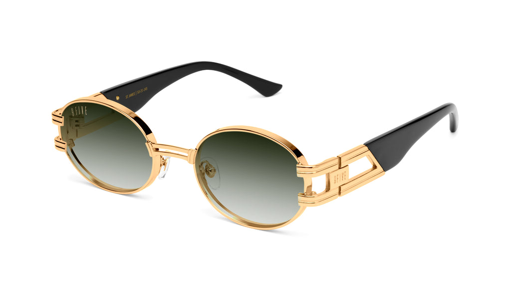 9FIVE Bishop Black Marble & 24K Gold - Gradient Sunglasses – 9FIVE