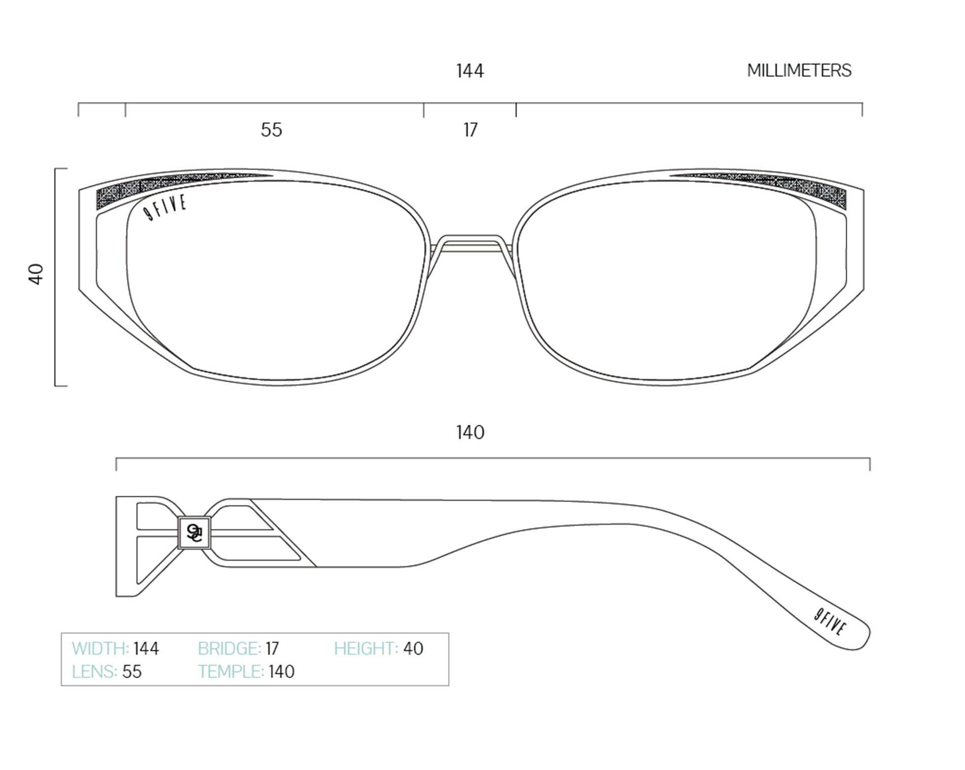 9FIVE Locks Gold Scale Clear Lens Glasses Rx – 9FIVE Eyewear