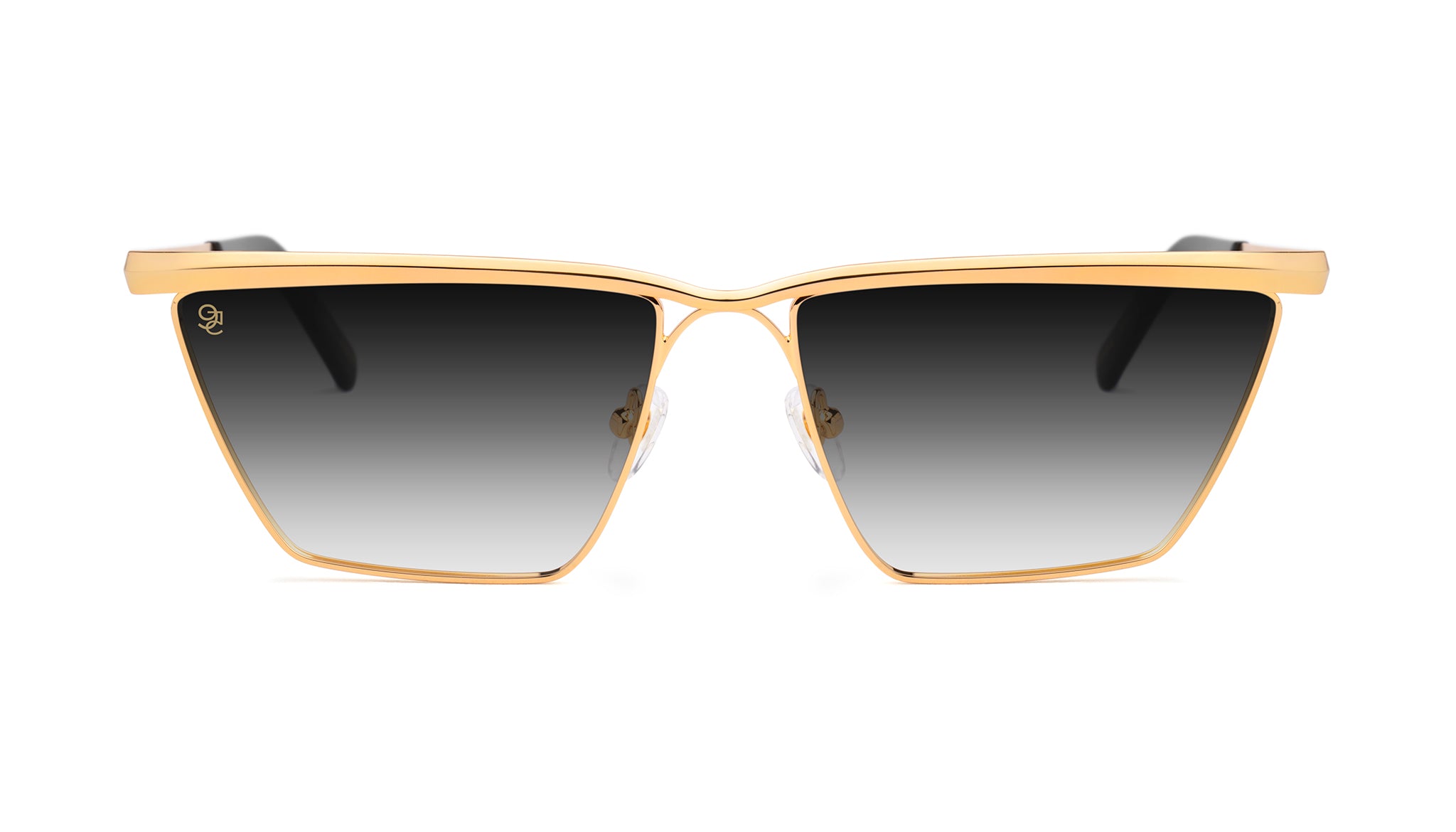 9FIVE Lucia Black & 24K Gold - Gradient Sunglasses