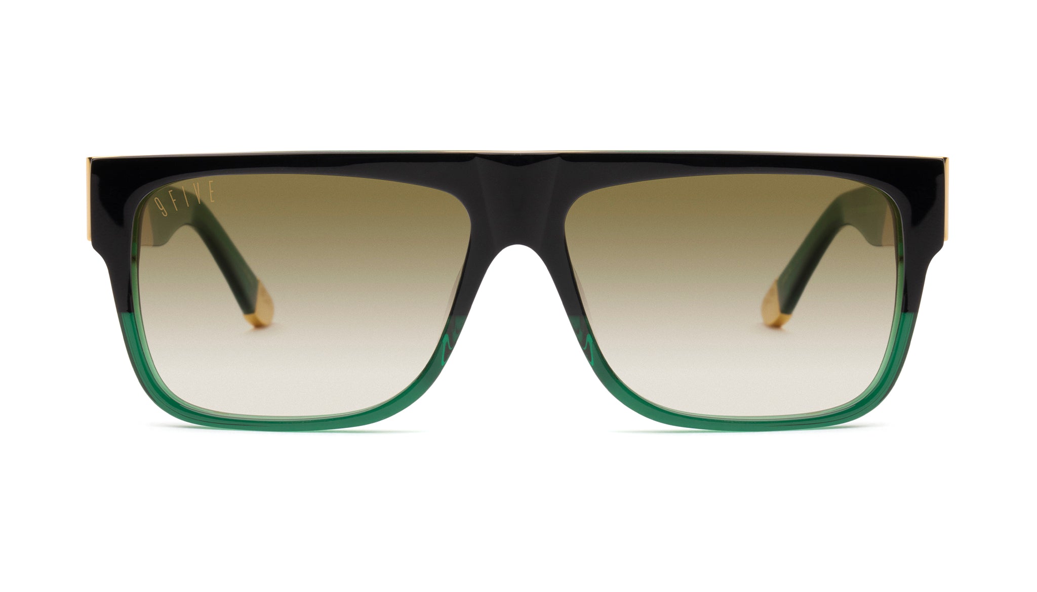 9FIVE 22 Tundra Green - Sepia Gradient Sunglasses