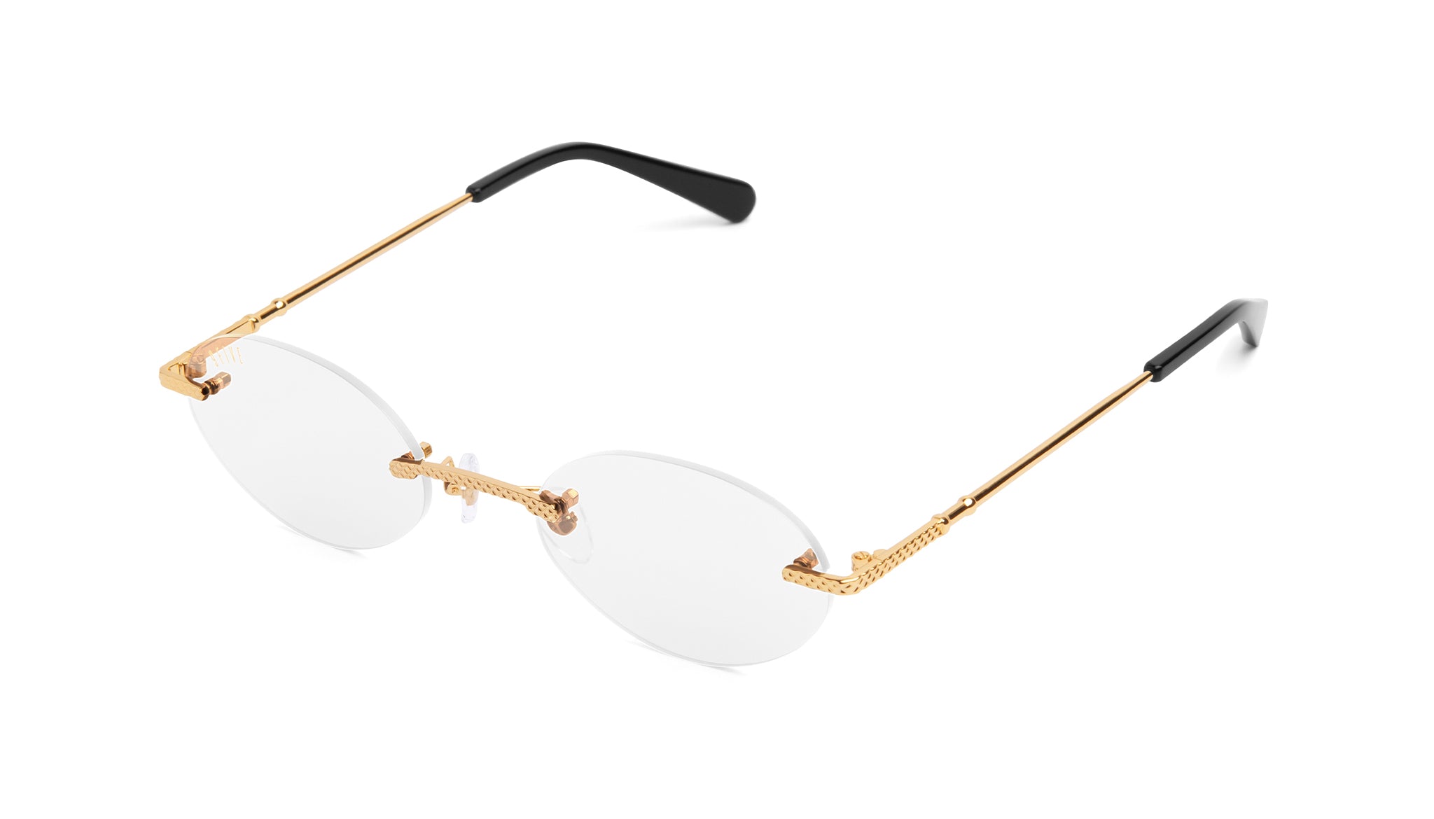 NTWRK - 9FIVE 40 Lite 24K Gold Clear Lens Glasses