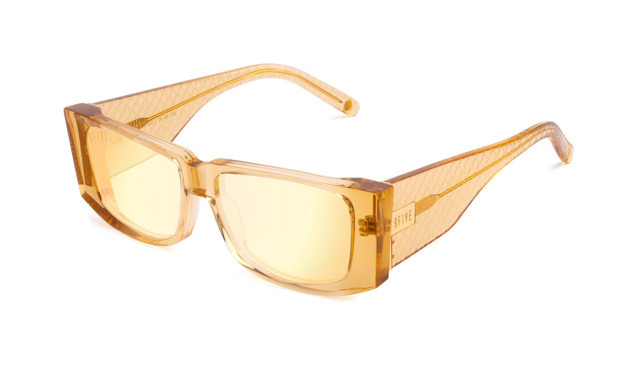 9FIVE Angelo Gold Scale - Reflective Gold Sunglasses