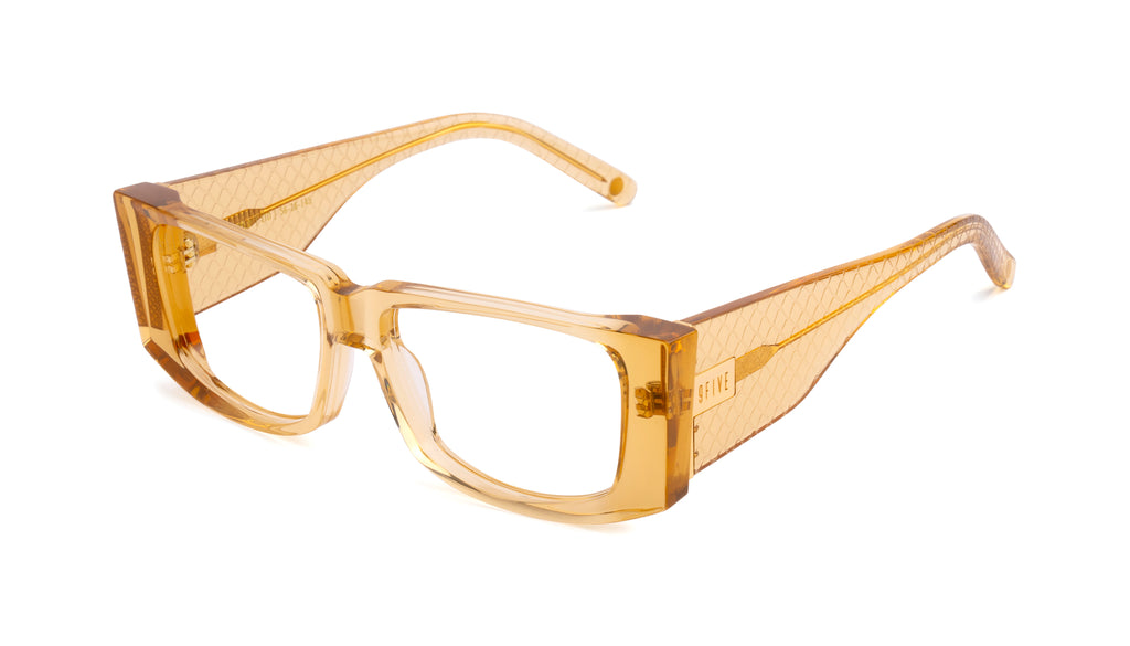 9FIVE Locks Gold Scale Clear Lens Glasses Rx – 9FIVE Eyewear