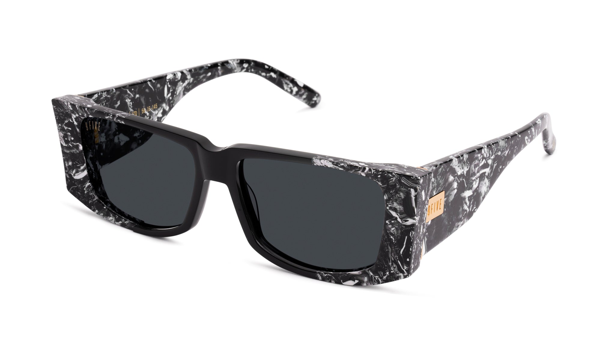 9FIVE Angelo Black & White Onyx Sunglasses Rx