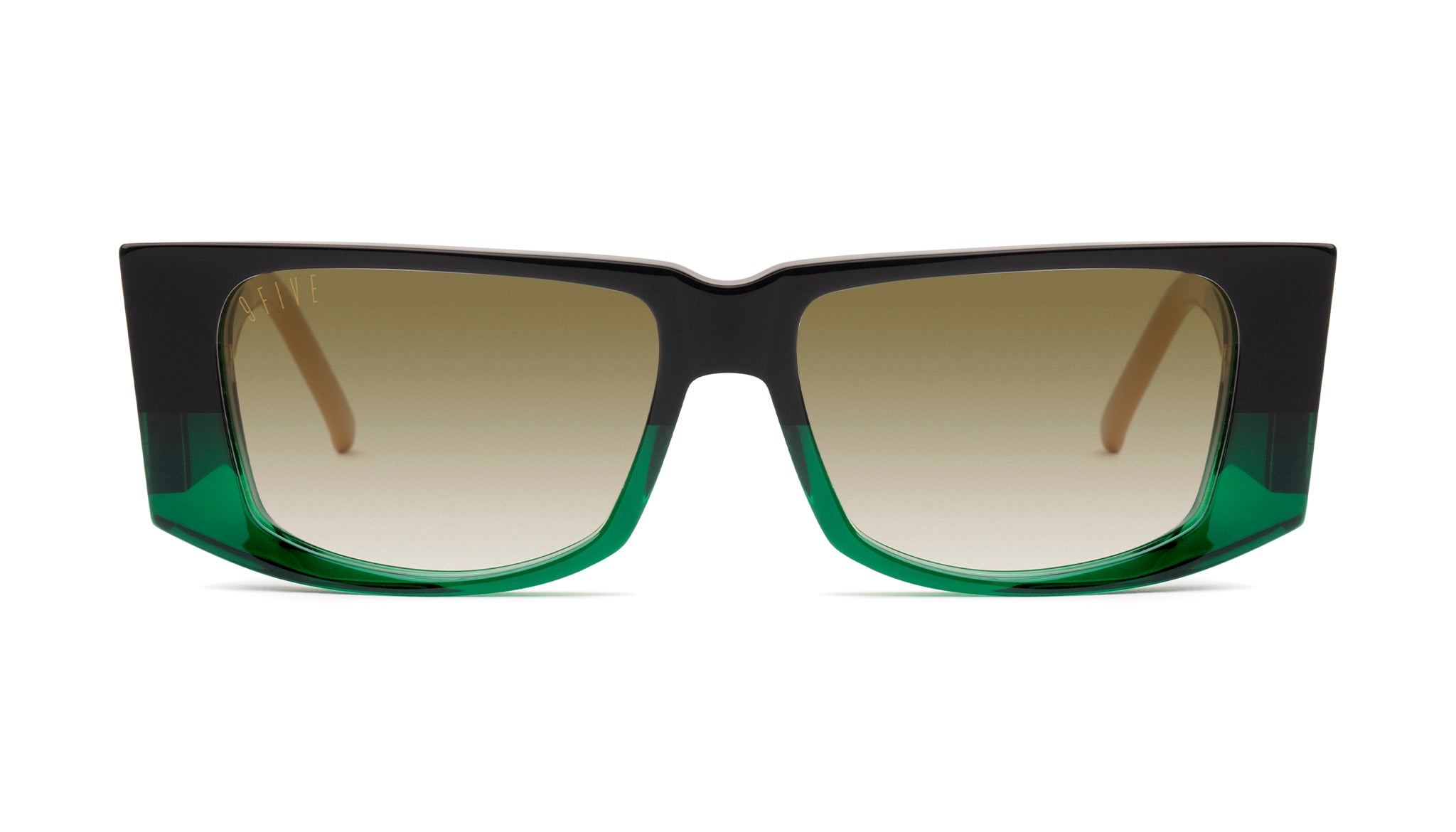 9FIVE Angelo Tundra Green - Sepia Gradient Sunglasses