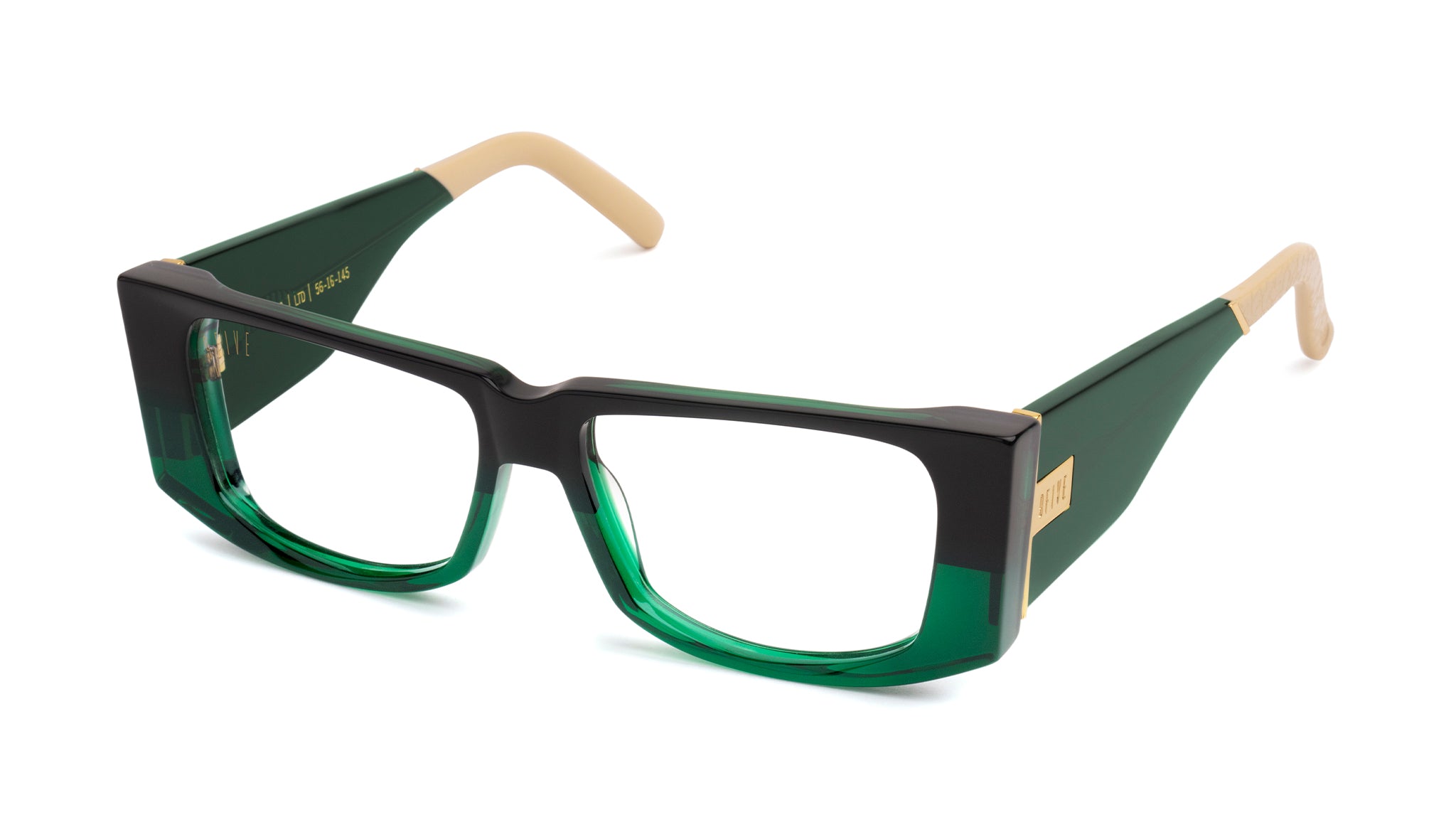 9FIVE Angelo Tundra Green Clear Lens Glasses